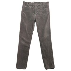 AG Stevie Ankle Pants‎ Jeans Womens 28 28R Black Velvet USA Limited Edition